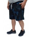 SHORT ESTAMPADO COM ELASTANO EXTRA GRANDE - AZUL